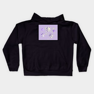 Bright lurid beautiful coronavirus cells Kids Hoodie